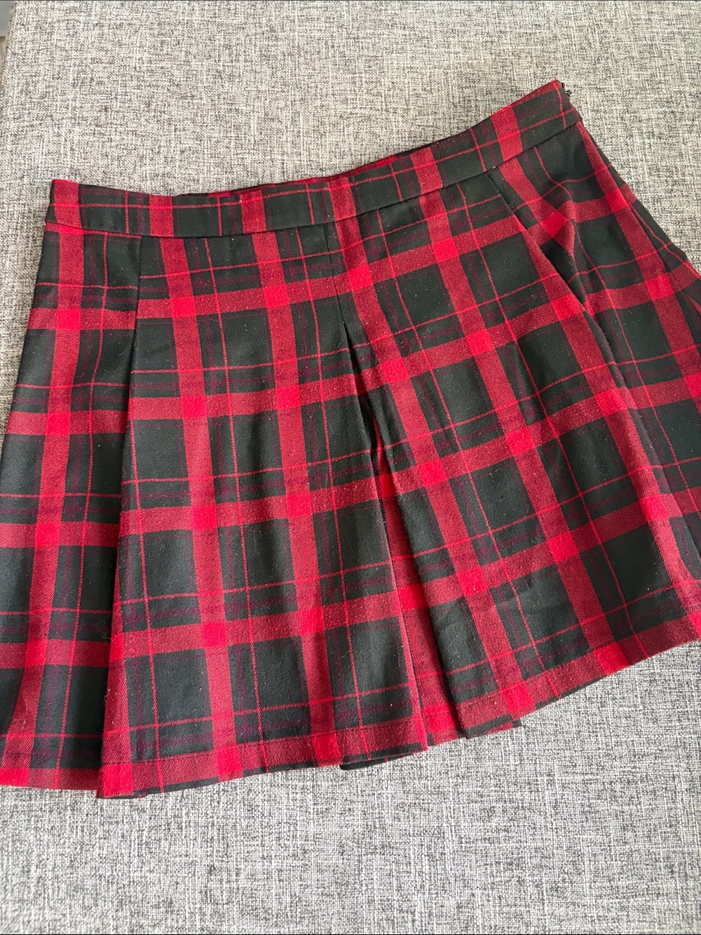 Urban outfitters ecote red plaid skirt size 10